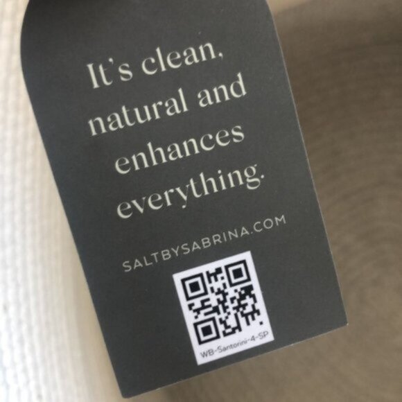 Santorini SALT BY SABRINA Woven Storage Basket XL Cream Grey SALT With Handles - Picture 7 of 9